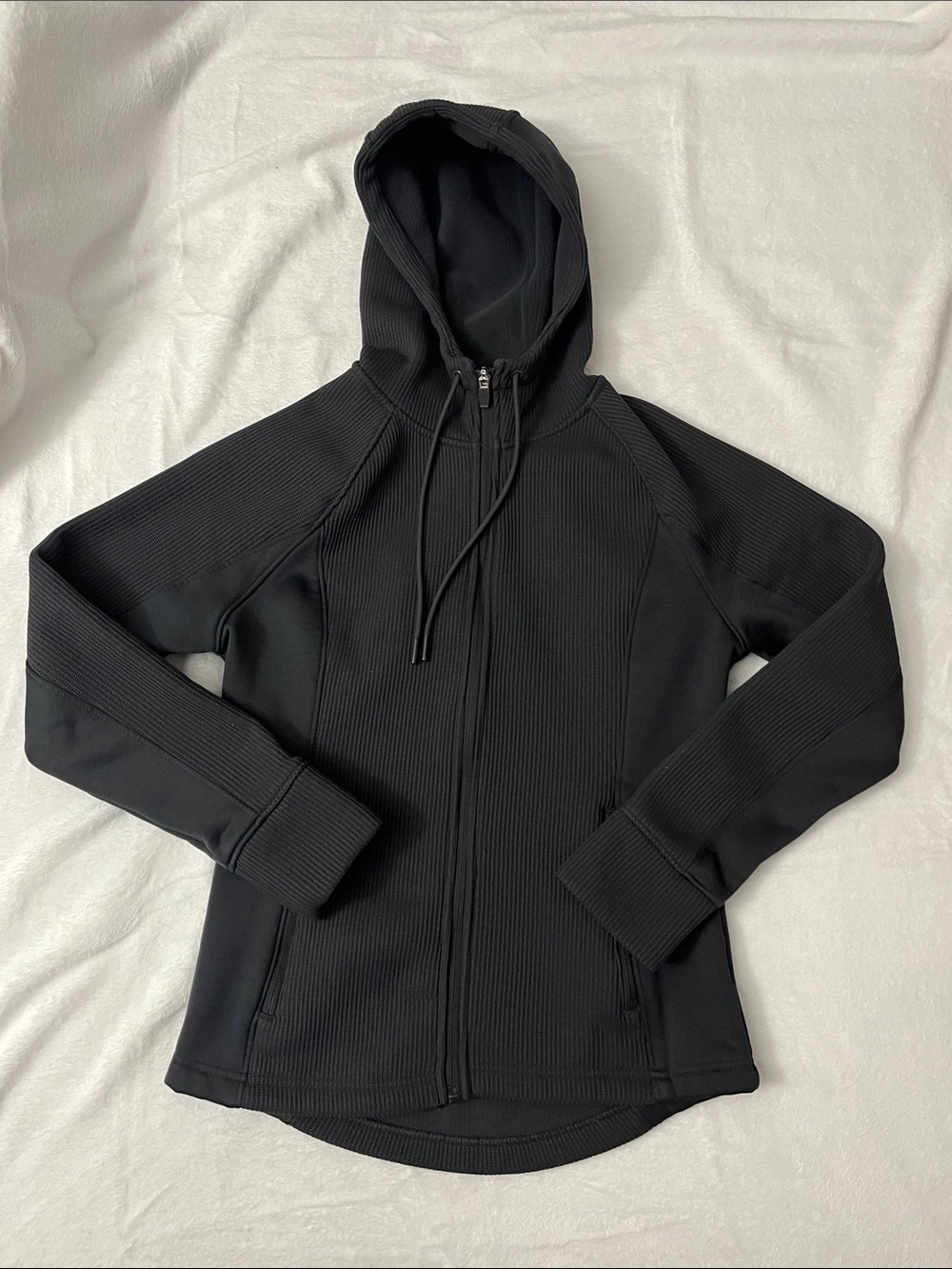 Charcoal Women's Hooded Zip Jacket